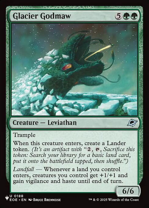 Glacier Godmaw — The List EOE-188