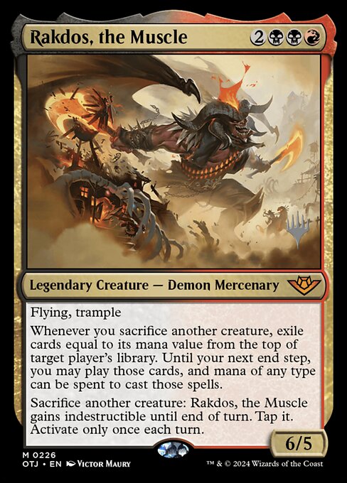 Rakdos, a Força Bruta — Outlaws of Thunder Junction Promos 226p