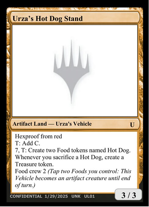 Urza's Hot Dog Stand — Unknown Event UL01b