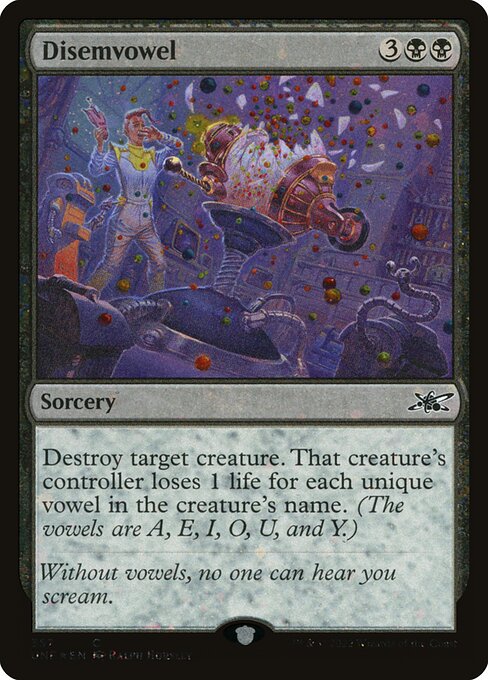 Disemvowel — Unfinity 357