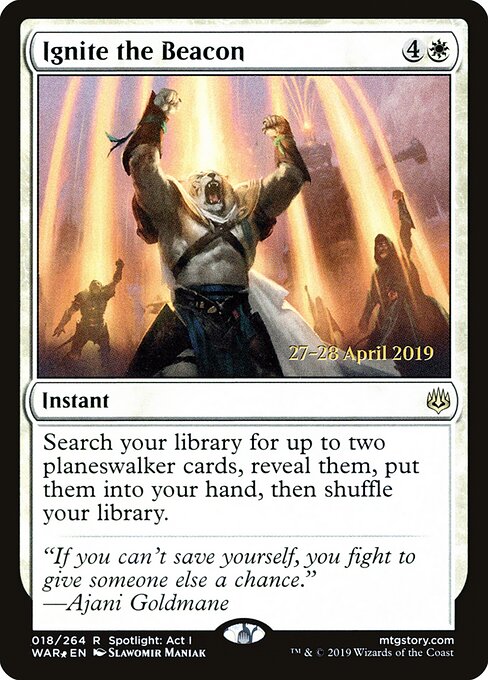 Inflamar o Farol — War of the Spark Promos 18s