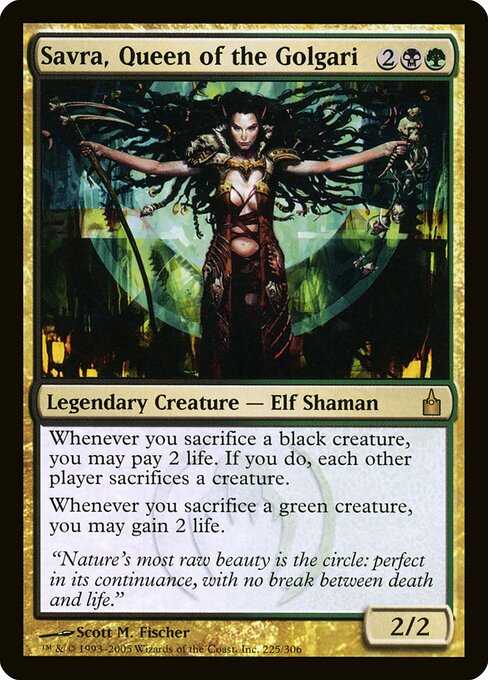 Savra, Rainha dos Golgari — Ravnica: City of Guilds 225