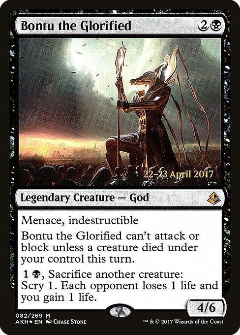 Bontu, a Glorificada — Amonkhet Promos 82s