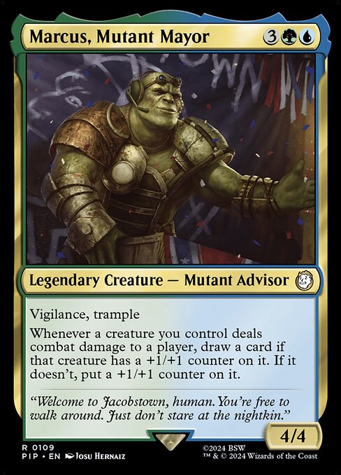 Marcus, Mutant Mayor — Fallout 109