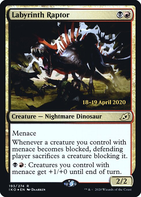 Raptor do Labirinto — Ikoria: Lair of Behemoths Promos 193s