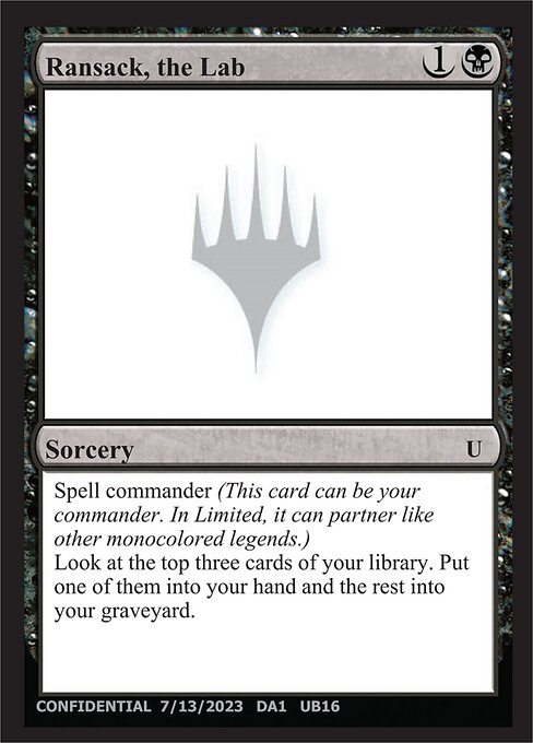 Ransack, the Lab — Unknown Event UB16