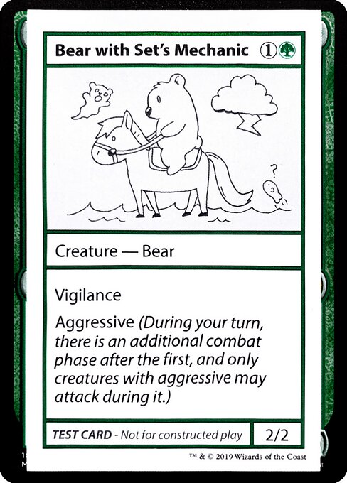 Bear with Set's Mechanic — Mystery Booster Playtest Cards 2021 71