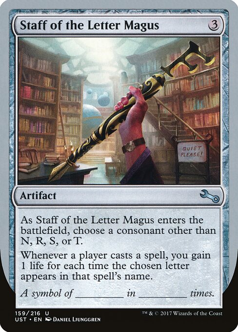 Staff of the Letter Magus — Unstable 159