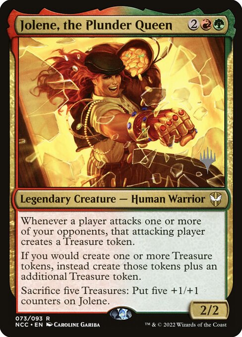 Jolene, a Rainha da Pilhagem — New Capenna Commander Promos 73p