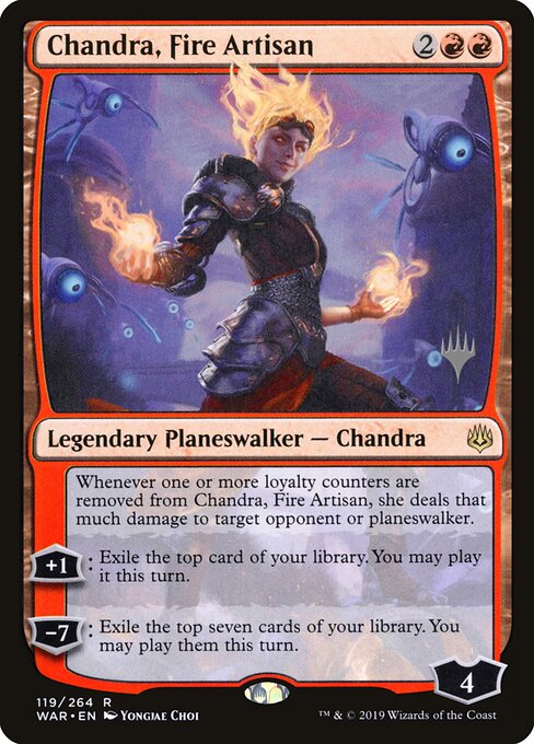 Chandra, Artesã do Fogo — War of the Spark Promos 119p