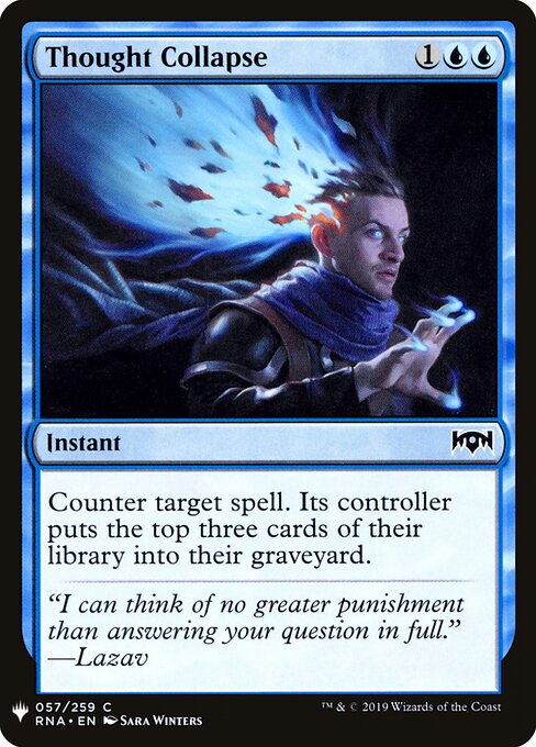 Colapso do Pensamento — The List RNA-57