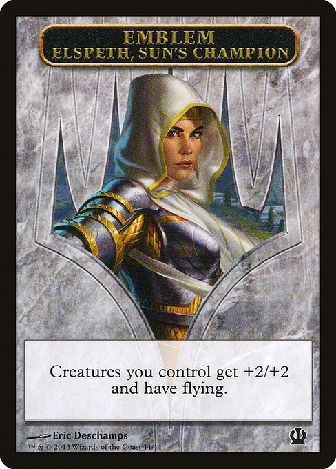 Elspeth, Sun's Champion Emblem — Theros Tokens 11
