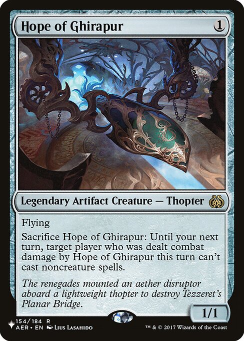 Esperança de Ghirapur — The List AER-154