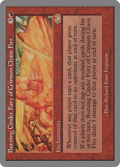 Burning Cinder Fury of Crimson Chaos Fire — Unglued 40