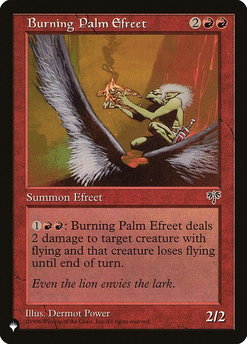Efrite de Palmas Ardentes — The List MIR-161