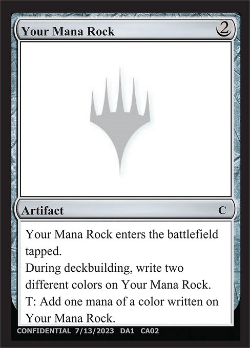 Your Mana Rock — Unknown Event CA02b