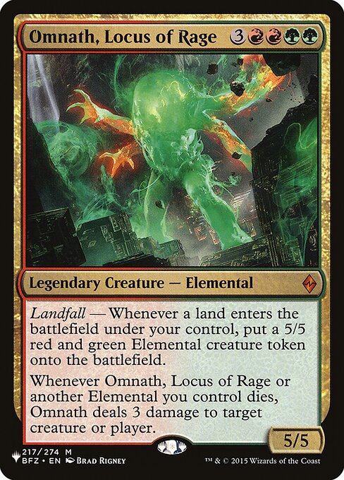 Omnath, Locus de Fúria — The List BFZ-217