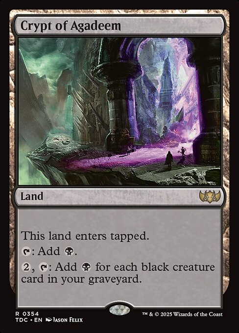 Cripta de Agadeem — Tarkir: Dragonstorm Commander 354
