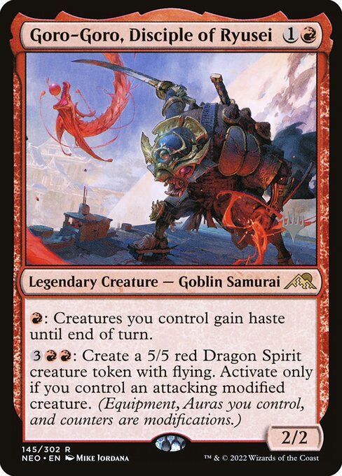 Goro-Goro, Discípulo de Ryusei — Kamigawa: Neon Dynasty Promos 145p