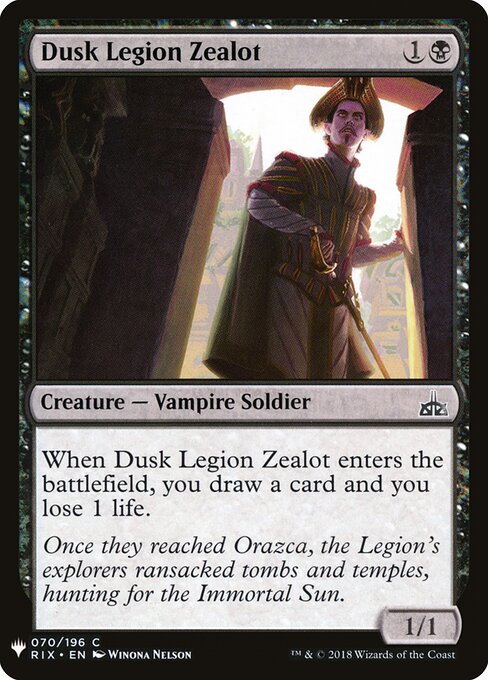 Zelote da Legião do Crepúsculo — The List RIX-70