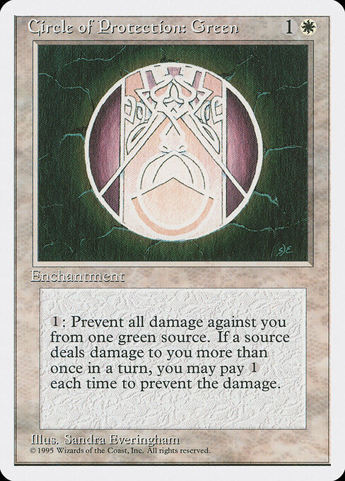 Círculo de Proteção: Verde — Fourth Edition 16