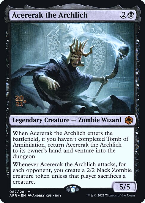 Acererak, o Arquilich — Adventures in the Forgotten Realms Promos 87s