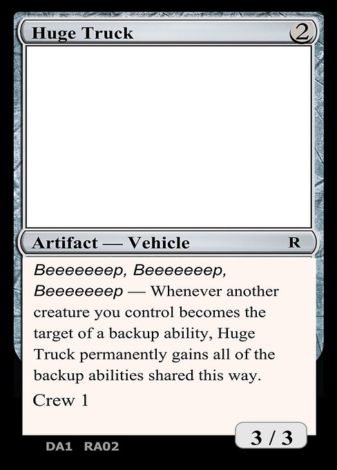 Huge Truck — Unknown Event RA02b
