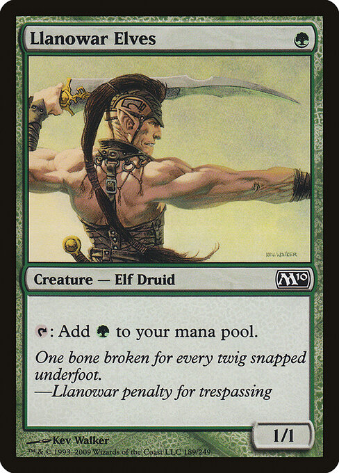 Elfos de Llanowar — Magic 2010 189