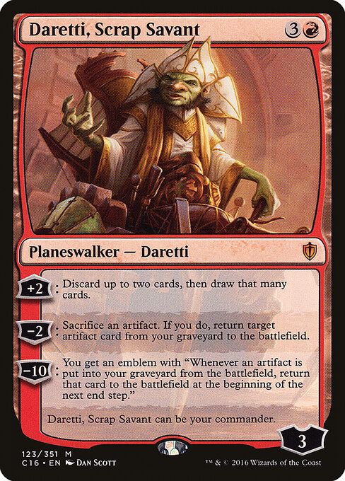 Daretti, Sábio da Sucata — Commander 2016 123