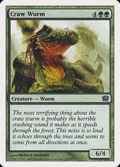 Serpente Terrestre de Craw — Ninth Edition 233
