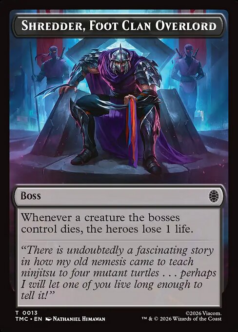 Shredder, Foot Clan Overlord — Teenage Mutant Ninja Turtles Eternal Tokens 13