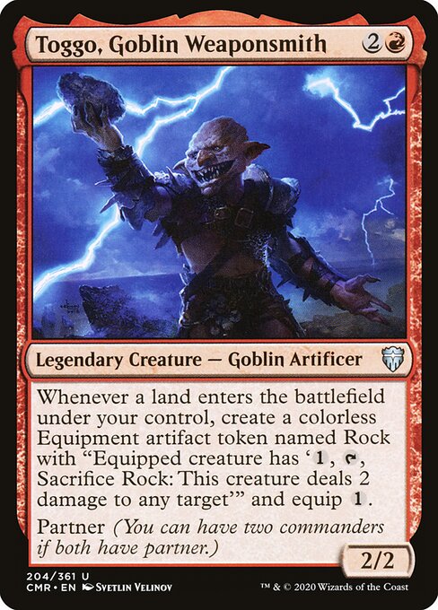 Toggo, Armeiro Goblin — Commander Legends 204