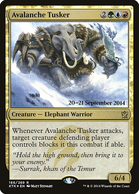 Dentudo da Avalanche — Khans of Tarkir Promos 166s