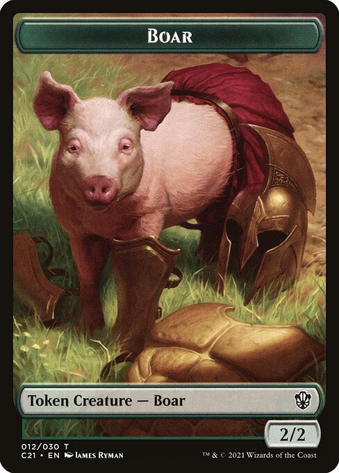 Boar — Commander 2021 Tokens 12