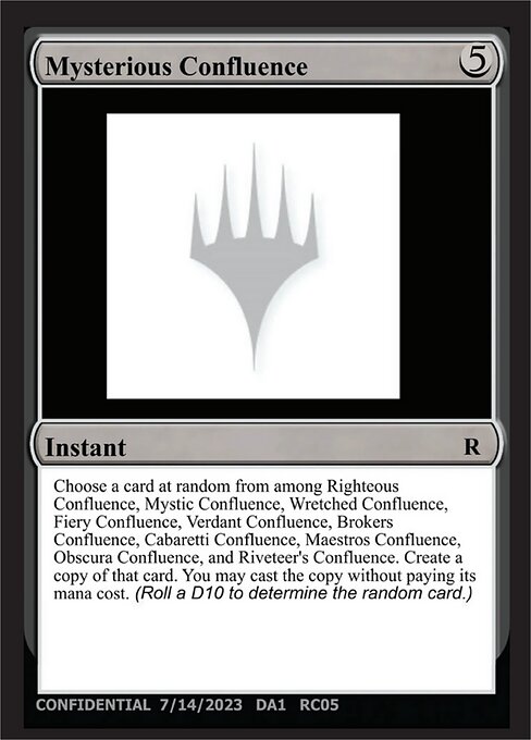 Mysterious Confluence — Unknown Event RC05a