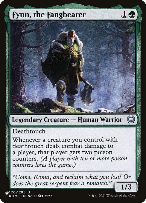 Fynn, o Portador da Presa — The List KHM-170