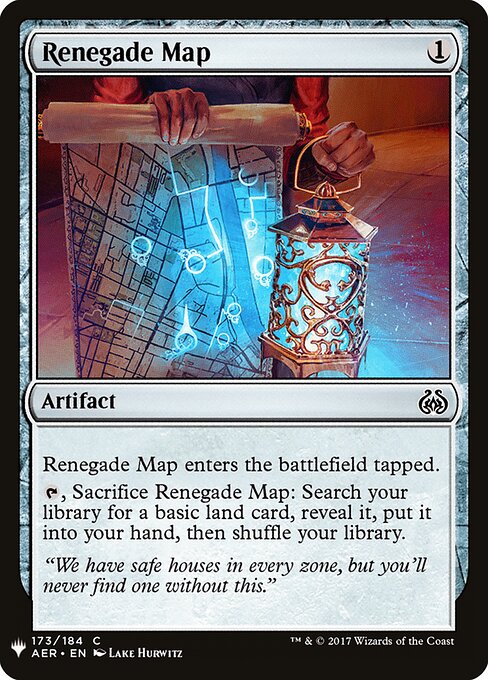 Mapa dos Renegados — The List AER-173