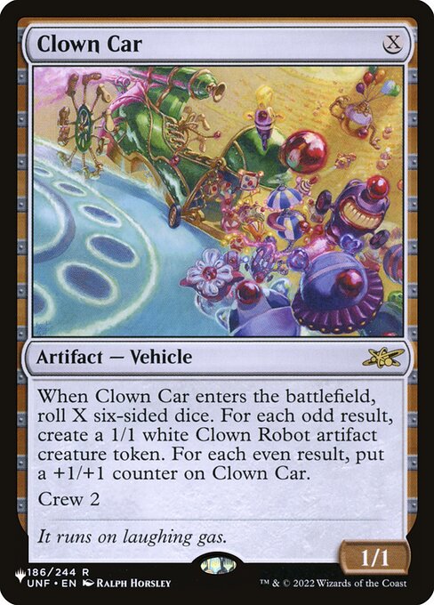 Clown Car — The List UNF-186