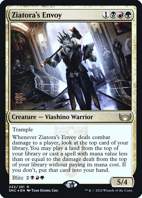 Enviado de Ziatora — Streets of New Capenna Promos 232s