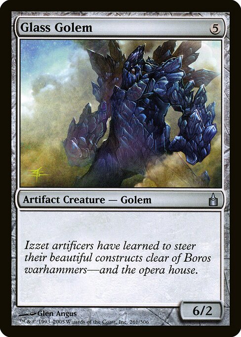 Golem de vidro — Ravnica: City of Guilds 261