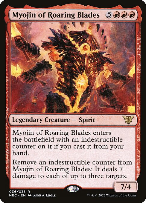 Myojin das Lâminas Ruidosas — Neon Dynasty Commander 36