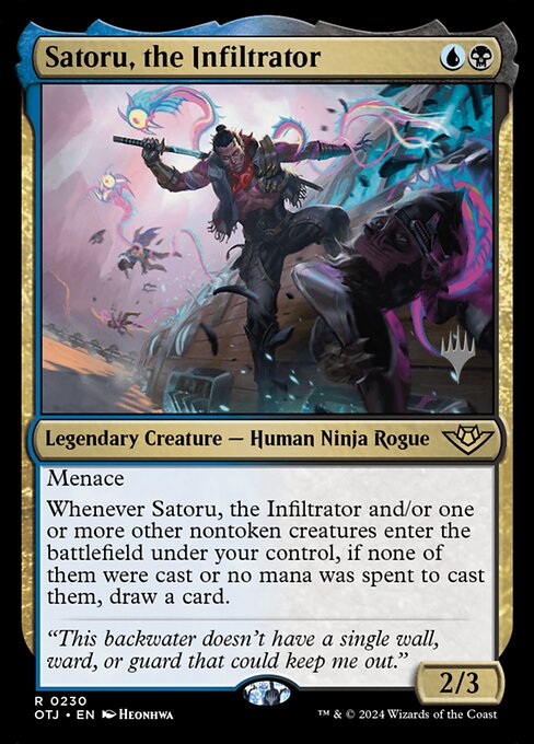 Satoru, o Infiltrador — Outlaws of Thunder Junction Promos 230p