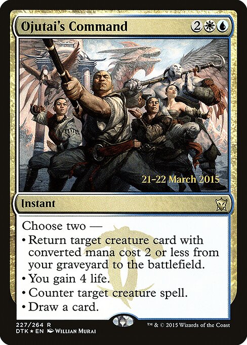 Comando de Ojutai — Dragons of Tarkir Promos 227s