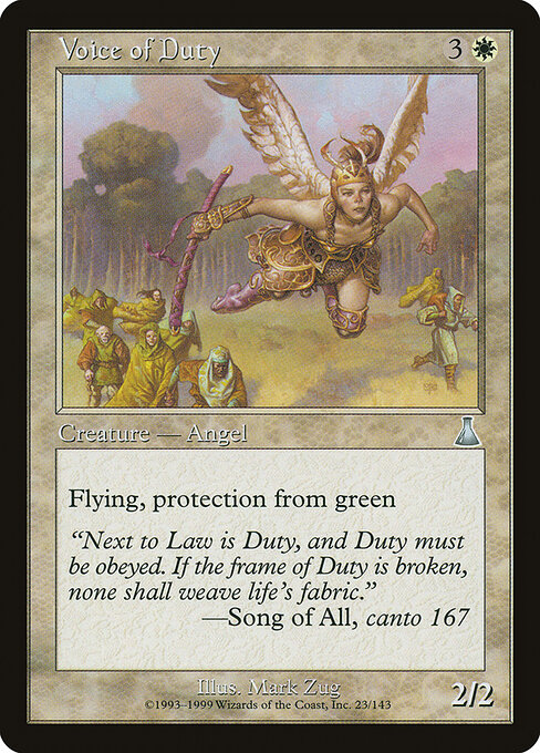 Voz do Dever — Urza's Destiny 23
