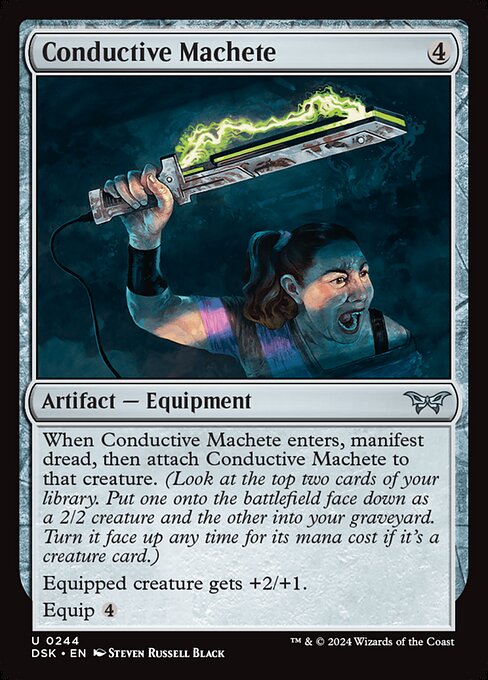 Conductive Machete — Duskmourn: House of Horror 244