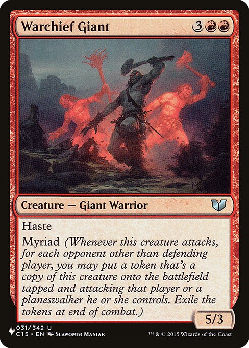 Warchief Giant — The List C15-31