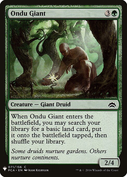 Gigante de Ondu — The List PCA-71