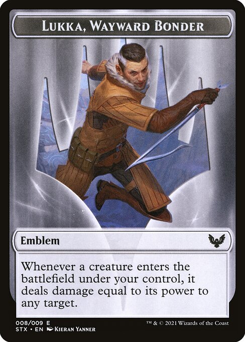 Lukka, Wayward Bonder Emblem — Strixhaven: School of Mages Tokens 8