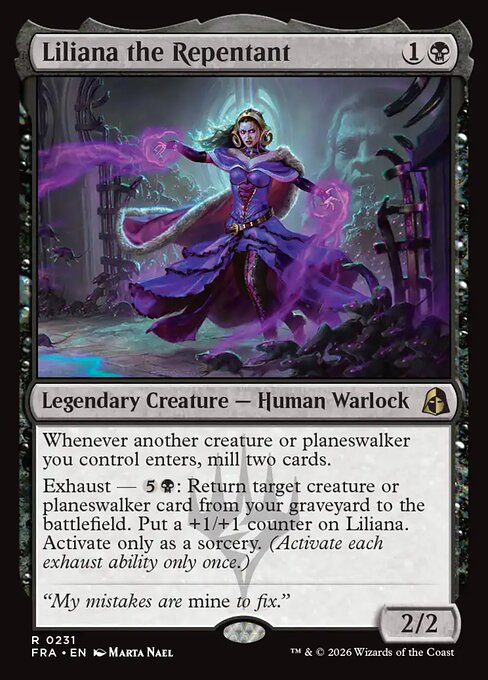 Liliana the Repentant — Reality Fracture 231