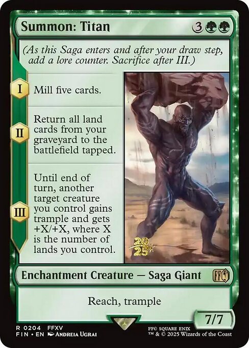 Summon: Titan — Final Fantasy Promos 204s
